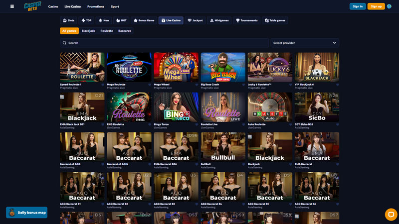 Thumbnail casper-bets live