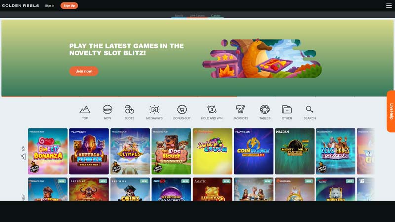 Thumbnail golden-reels lobby