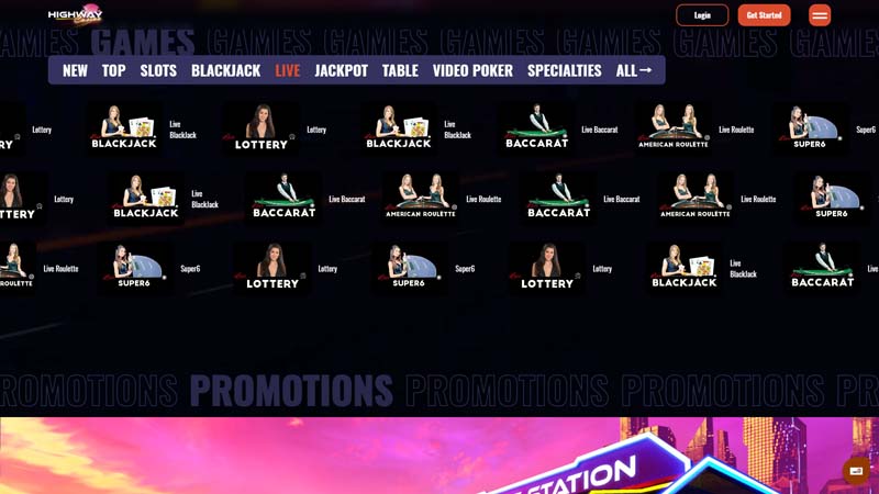Thumbnail highway-casino live