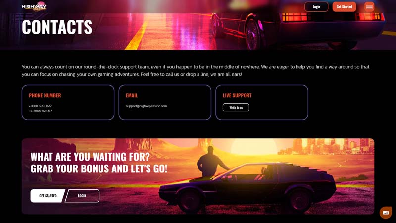 Thumbnail highway-casino support