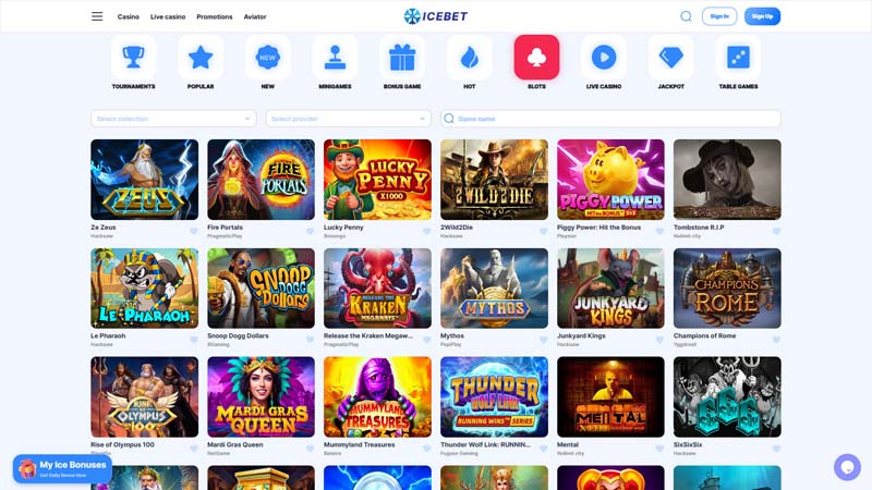Thumbnail icebet slots