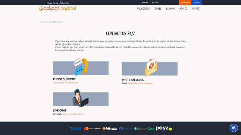 Thumbnail jackpot-capital-casino support