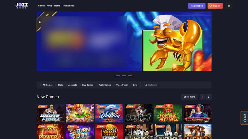 Thumbnail jozz-casino lobby