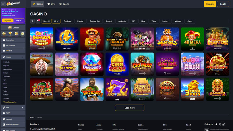 Thumbnail kokobet slots