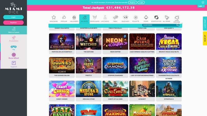 Thumbnail miami-dice-casino slots