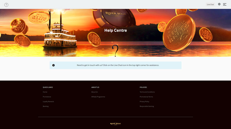Thumbnail river-belle-casino support