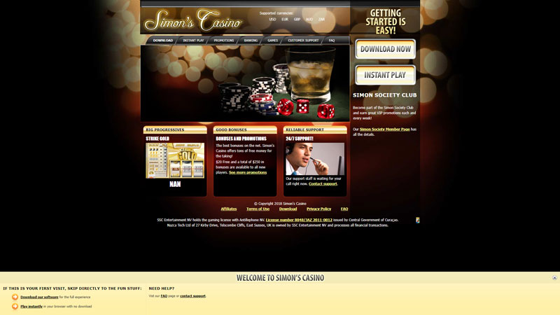 Thumbnail simons-casino lobby