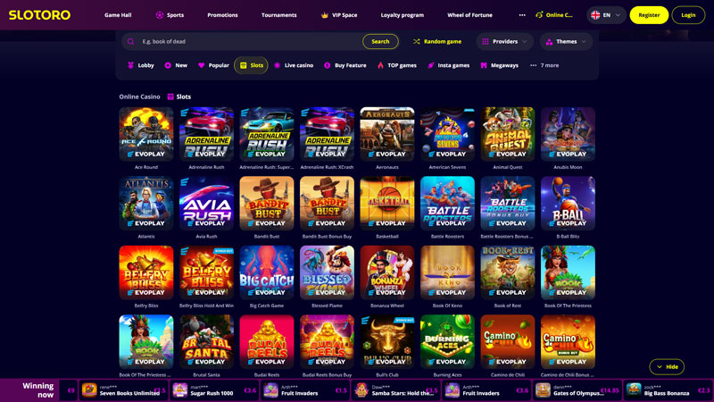 Thumbnail slotoro slots