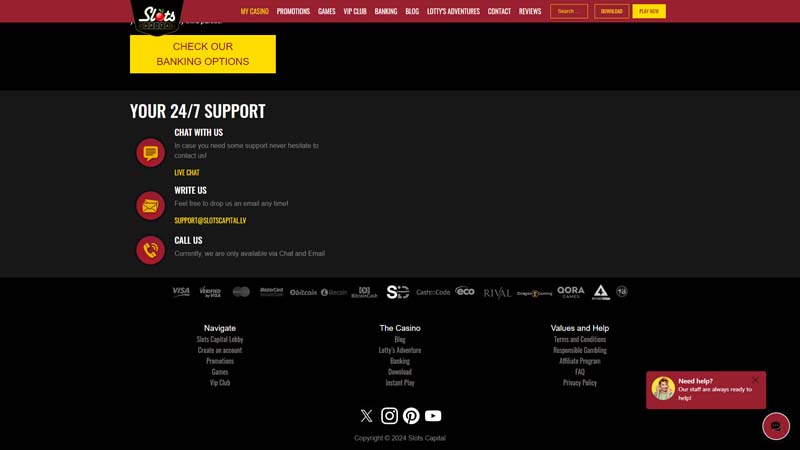 Thumbnail slots-capital-casino support