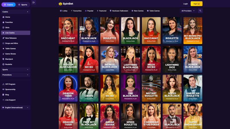 Thumbnail spinbet live