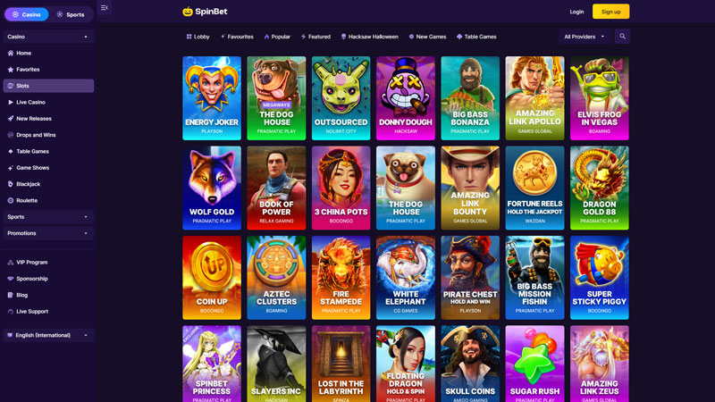 Thumbnail spinbet slots