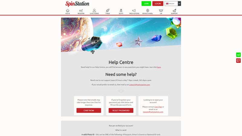 Thumbnail spinstation-x-casino support